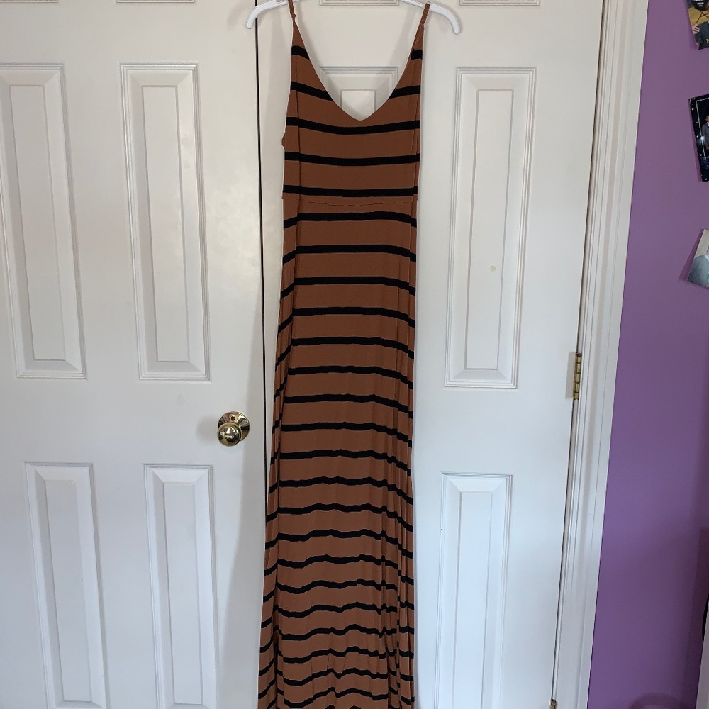 Black and Light Brown Dress